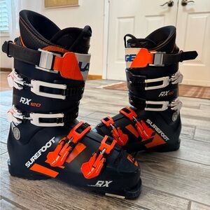 Lange rx 120 surefoot mens ski boots used 28-28.5 326mm